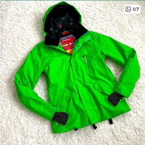 O'Neill Bright Green Ski Jacket